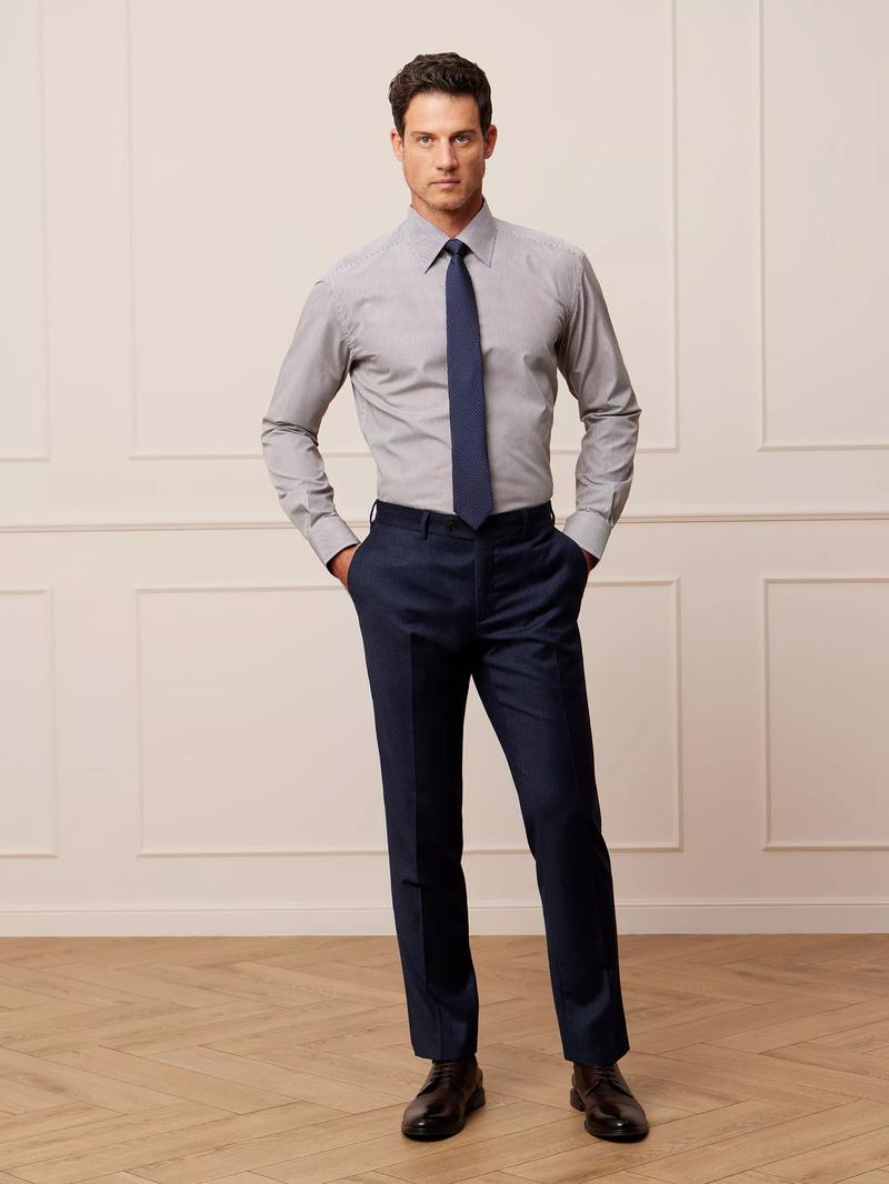 Koszula do granatowych spodni męskich