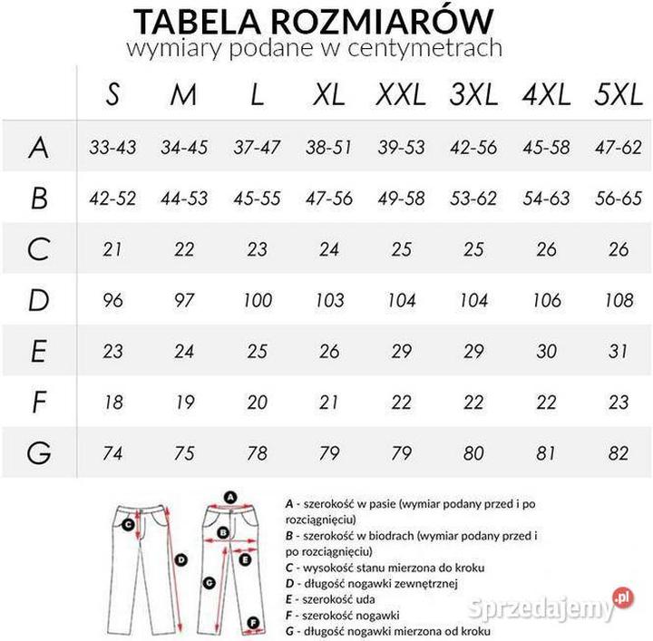 Rozmiar spodni damskich 90 cm w pasie