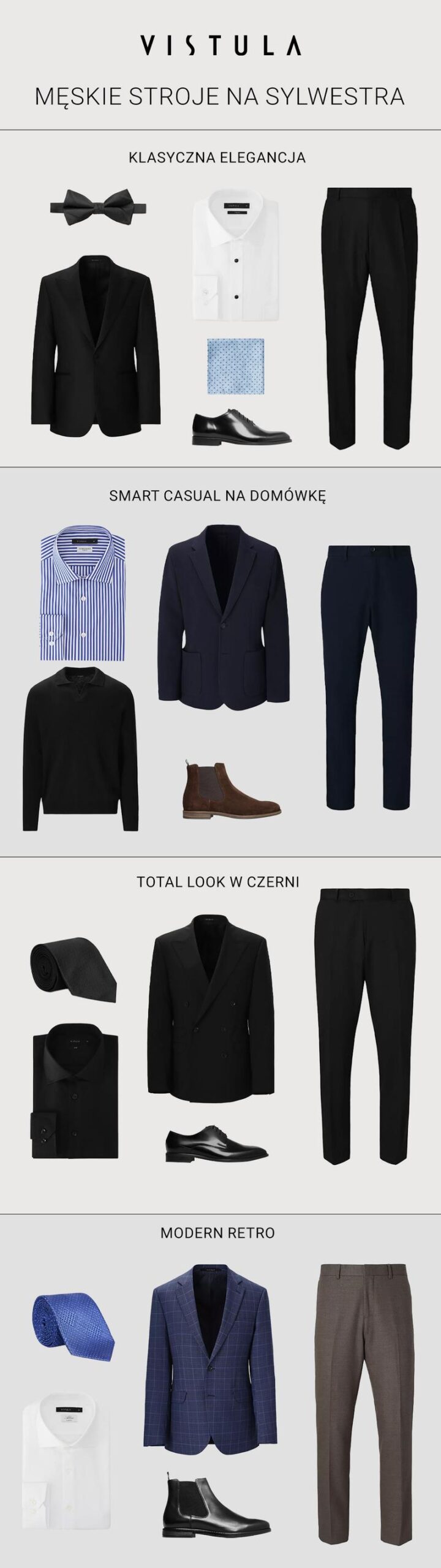 Elegancki garnitur na sylwestra
