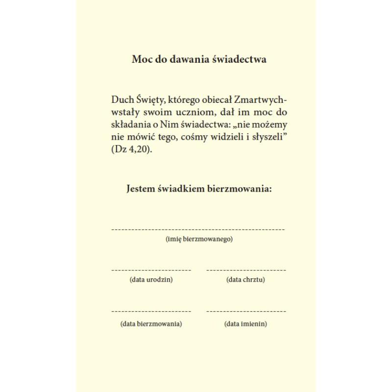 Męskie imiona do bierzmowania